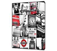 London Symbols Cab Phone Box Tower Bridge Print Framed Canvas Wall Art Decor 30 x 20 inch(76x 50 cm) -38mm Depth
