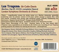 LONDON SYMPHONY ORCHESTRA & CHORUS / SIR COLIN DAVIS - BERLIOZ: LES TROYENS (4 C