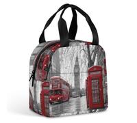 London Telephone Booth Big Ben Lunch Bag Insulated Lunch Box Container