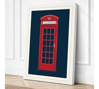 London Telephone Box Canvas Wall Art Print 30x20 Inch