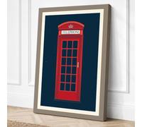 London Telephone Box Canvas Wall Art Print 30x20 Inch