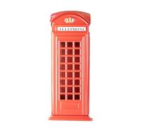 London Telephone Box Money Box - Red British Phone Booth Piggy Bank Medium