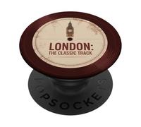London The Classic Track Vinyl Music Art PopSockets Adhesive PopGrip