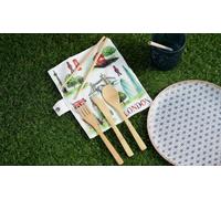 London Tour Bamboo Cutlery Set - 6 Piece Eco-Friendly Travel Set: Three Sets