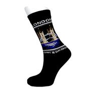 London Tower Bridge Cotton Rich Calf Unisex Novelty Fun Gift Socks