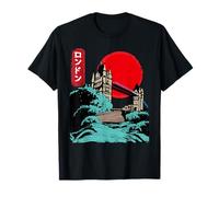 London Tower Bridge Japan Writing T-Shirt
