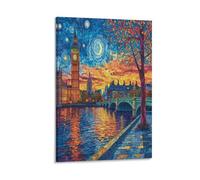 London Tower Bridge Prints,Canvas Wall Art ForBedroom Living Room Decor Canvas Prints 08x12inch(20x30cm)