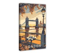 London Travel Poster Canvas Poster Bedroom Decor Landscape Office Room Decor Gift 12x18inch(30x45cm)