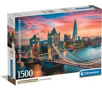 Clementoni Jigsaw Puzzle Collection - London Twilight 1500 Pieces - Poster Included, Puzzle For Adults 14-99 Years, Gift For Men/Women, City, London, Uk, Made In Italy, 31715
