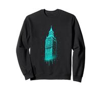 London UK Big Ben Graffiti Illustration Sweatshirt
