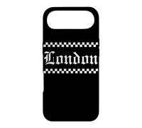 London UK Checkered Black White Case for iPhone Air