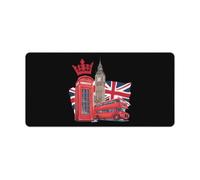 London UK Flag Bus Big Ben Large Mouse Pad Non-Slip Desk Mat