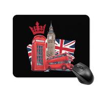 London UK Flag Bus Big Ben Square Mouse Mat Rubber Mousepad 20 * 25cm
