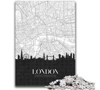 London UK Jigsaw Puzzles for Adults 1000, Help The Brain Exercise Addictive Toys to Cultivate Patience Unique Challenge Game 1000pcs(50x75cm)