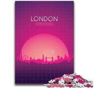 London UK Jigsaws Puzzles 1000 Pieces for Adults Gifts, Challenging Difficult Deal As Gifts for The Whole Family 1000pcs(50x75cm)