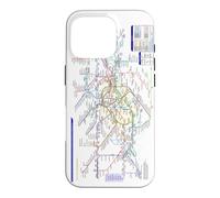 London UK Metro Train Railway - Souvenir Route Map Europe Case for iPhone 16 Pro