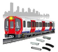 London Underground Electric Train Set for Kids, 17 PCS Battery Operated Playset with Tracks, Tunnel, Carriages, and Interactive Features, Educational Toy for Boys and Girls Ages 3+