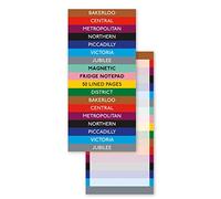 London Underground Magnetic Fridge Shopping To Do List Notepad (10 x 21 cm)