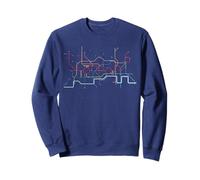 London Underground Map/train line/subway map - London lover Sweatshirt
