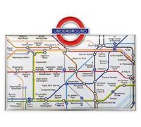 London Underground Mini Underground Map Metal Magnet (gwc)