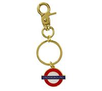 London Underground Roundel Charm Underground Gold Clip Keyring (gwc)
