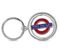 London Underground Roundel Mind The Gap Metal Spinner Keyring (gwc)