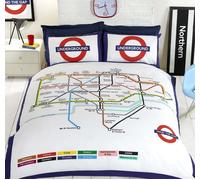 London Underground Tube Map Quilt Duvet Cover & P/cases Bedding Bed Sets 3 Sizes