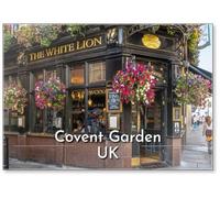 London, United Kingdom. Circa Facade of A Traditional English Pub in Covent Garden in The Heart of London's West End on A Sunny Day, Fridge Magnet