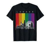 London United Kingdom Gay Pride Rainbow Flag T-Shirt