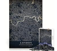 London United Kingdom Jigsaw Puzzle for Adults 1000 Pieces Sharp Thinking Clean Joint Fun Activity Birthday Surprise (50x75cm)