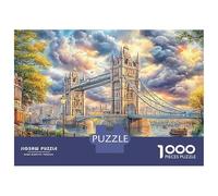 London View 1000 Piece Jigsaw Puzzle for Adults Tower Bridge London Colourful Jigsaws Challenge Games Creativity & Gift Giving 70x50cm/1000pcs