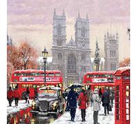 London Westminster at Christmas Xmas Card 3D Lenticular/Holographic