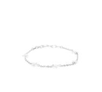 London Womens Silver-Toned Rhodium-Plated Star Shaped Bracelet