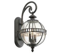 Londonderry Outdoor Ip44 Twin Wall Light With Led E14 Bulb - 60W Sconce