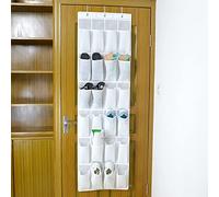 LondonExpress 24 Pockets Over Door Hanging Shoe Rack Storage Hanger Space Saver Organiser Tidy