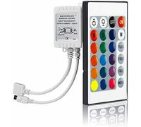 LondonExpress RGB Control Box + 24 keys IR Remote Controller For 3528 5050 12V LED Strip Light 1 or 2 outputs UK (One Output)