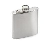 LondonExpress Stainless Steel Leak Proof Hip Flask Drink Holder 4 6 7 8 Oz for Whiskey Vodka Liquor Alcohol for Groomsman Hiking Hunting Camping (8oz)