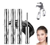 Londonget Mascara, Seattle Get Mascara, Berlinmood Mascaras, Ultimate Length & Curl Eyeblack Set, Waterproof Long-Lasting 3D Curling Iron Wand Eyeblack, No Flaking (3pcs)
