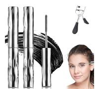 Londonget Mascara, Seattle Get Mascara, Berlinmood Mascaras, Waterproof Long-Lasting 3D Curling Iron Wand Eyeblack, No Flaking for Mother, Girl, Wife (2pcs)
