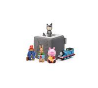 LondonMart Tonies Toniebox Children's Favourites Starter Bundle Inc Toniebox, Thomas + Friends, Peppa Pig, Peter Rabbit, Paddington, Early Development & Activity Toys (Grey)