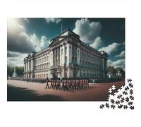 London's Buckingham Palace-1 1000-Piece Puzzle for Adults, 52x38cm/1000pcs, White Card Pieces for Easy Sorting; A Weekend Activity at Your Own Pace