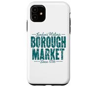 London's Historic Borough Market Since 1756 Aged Green Print Case for iPhone 11