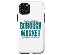 London's Historic Borough Market Since 1756 Aged Green Print Case for iPhone 11 Pro