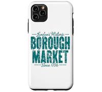 London's Historic Borough Market Since 1756 Aged Green Print Case for iPhone 11 Pro Max
