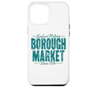 London's Historic Borough Market Since 1756 Aged Green Print Case for iPhone 12 Pro Max