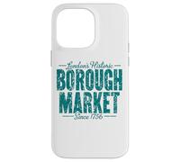 London's Historic Borough Market Since 1756 Aged Green Print Case for iPhone 14 Pro Max