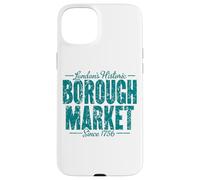 London's Historic Borough Market Since 1756 Aged Green Print Case for iPhone 15 Plus