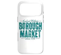 London's Historic Borough Market Since 1756 Aged Green Print Case for iPhone 17 Pro Max