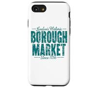 London's Historic Borough Market Since 1756 Aged Green Print Case for iPhone SE (2020) / 7/8