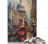 Londons Urban Charm Puzzle Challenging And Brainteasing 100% Recycled Cardboard Jigsaw Puzzle for Adult Children 1000pcs (38x26cm)